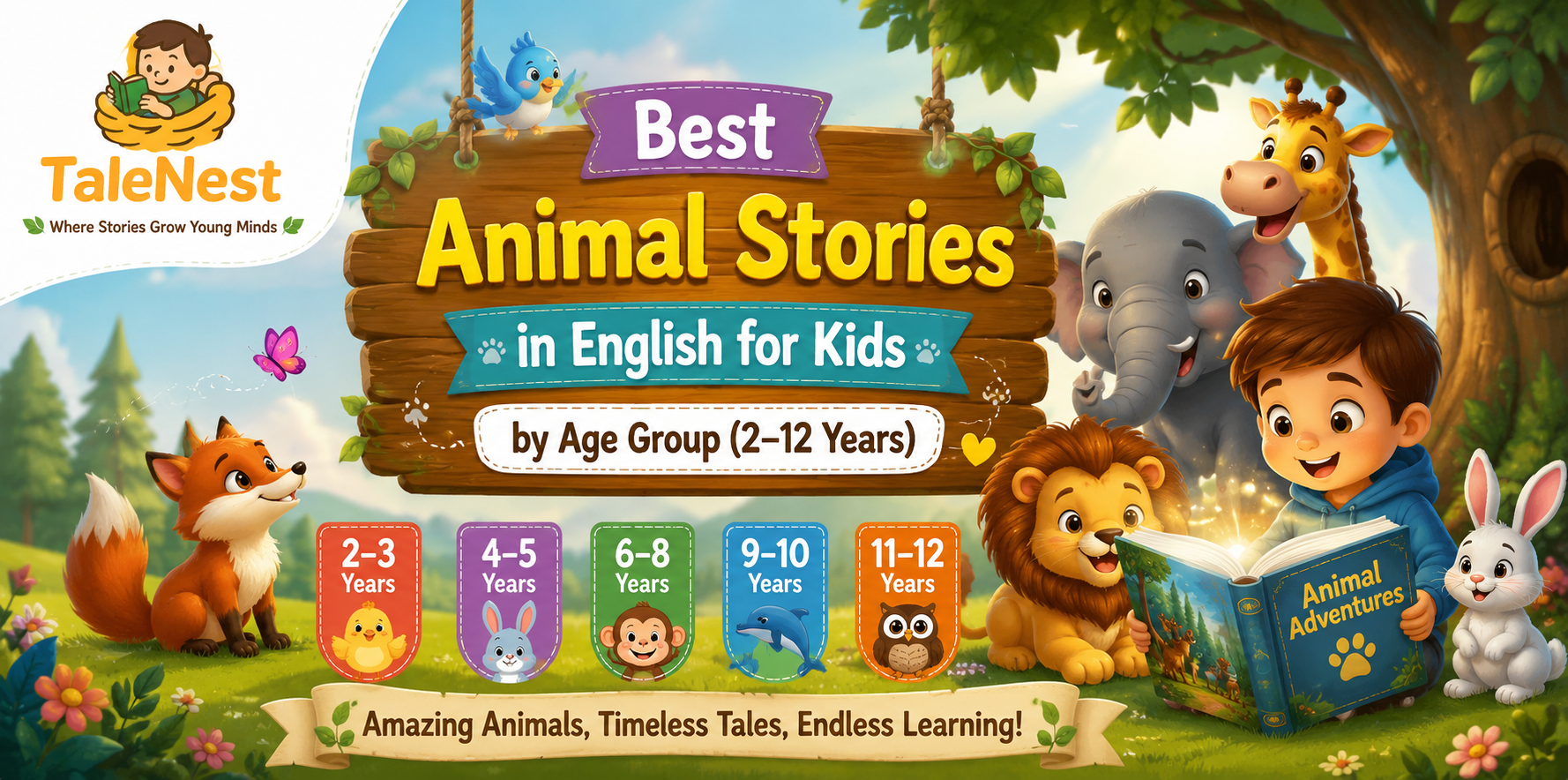 Best Animal Stories in English for Kids